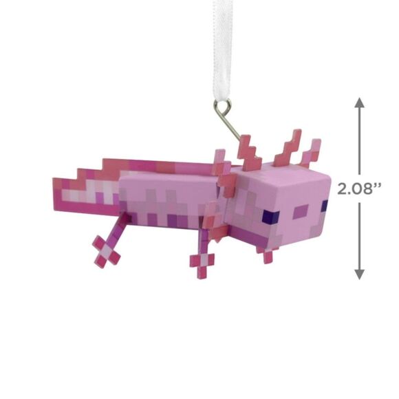 New Hallmark Minecraft Christmas Ornaments Axolotl Creeper Zombie 2022 Bundle - Picture 2 of 14